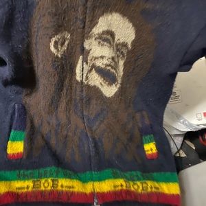 Bob Marley Wool Zip up sweatshirt